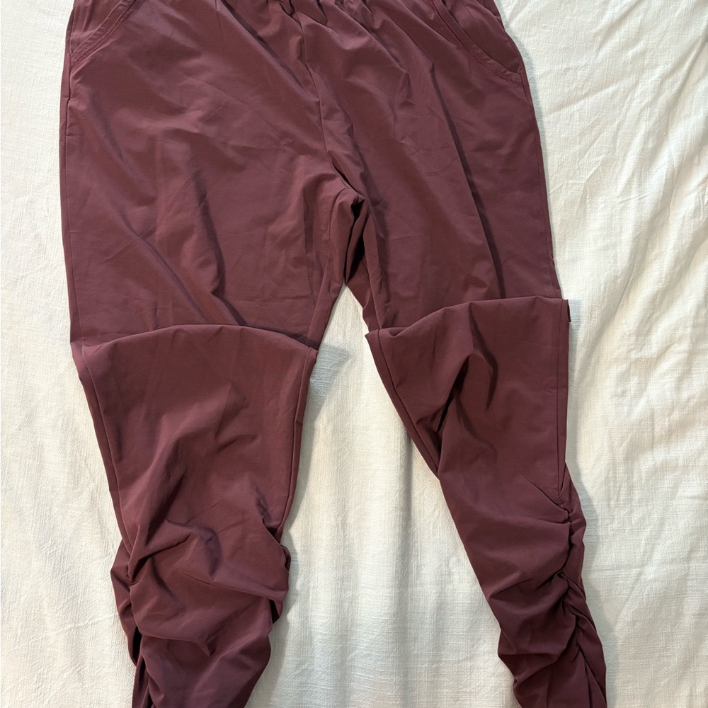 Prana Maroon lightweight jogger Pants